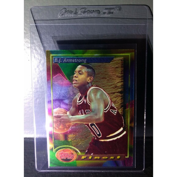 1993-94 Topps Finest B.J. Armstrong #62 Basketball Card - Picture 1 of 2